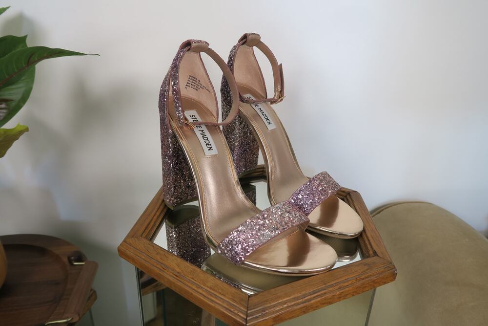 Steve Madden Glitter Block Heels